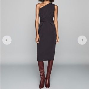 NWT  REISS - Laurent one shoulder dress size 8